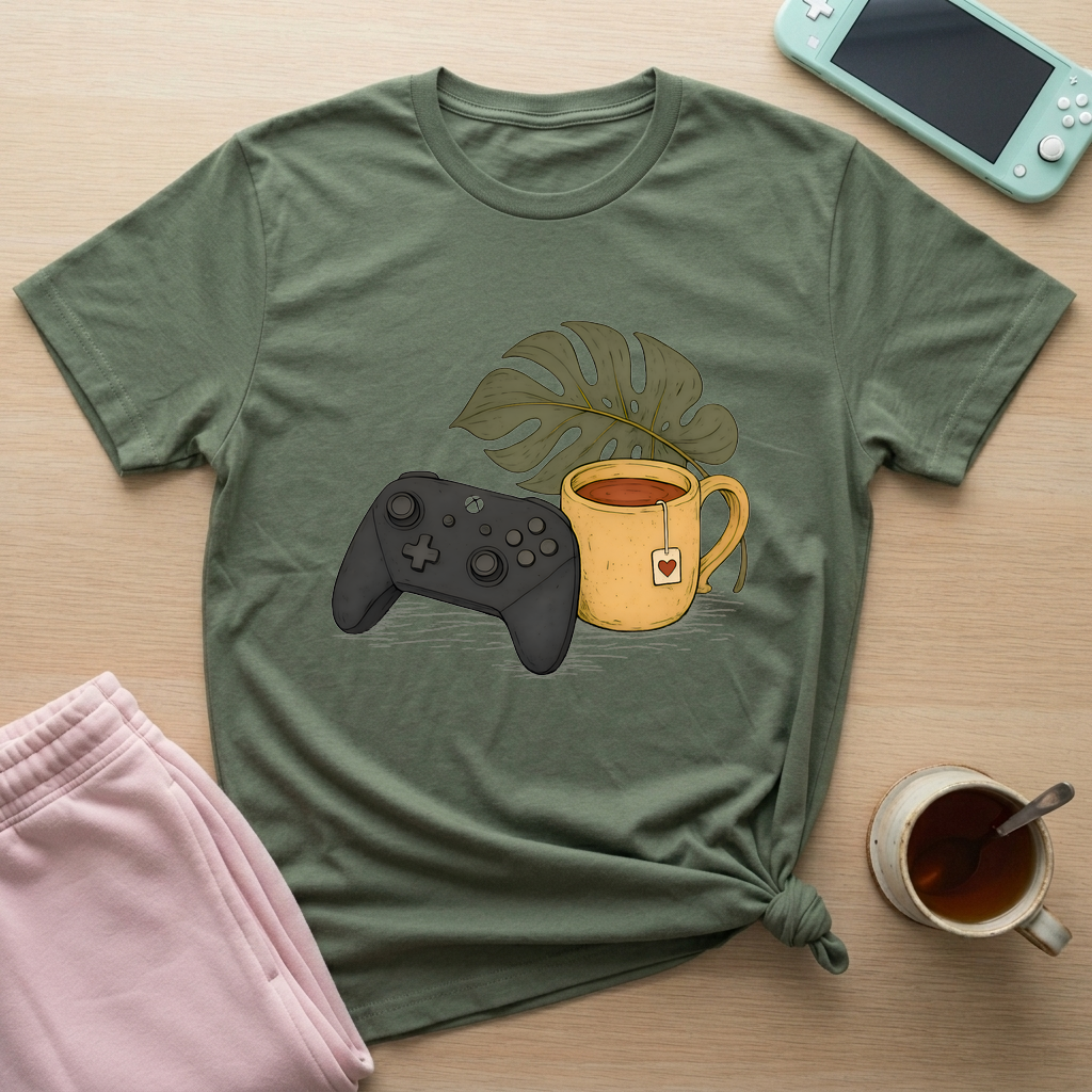 Controller & Tea Retreat T-Shirt - Controller & Tea Retreat_military_green
