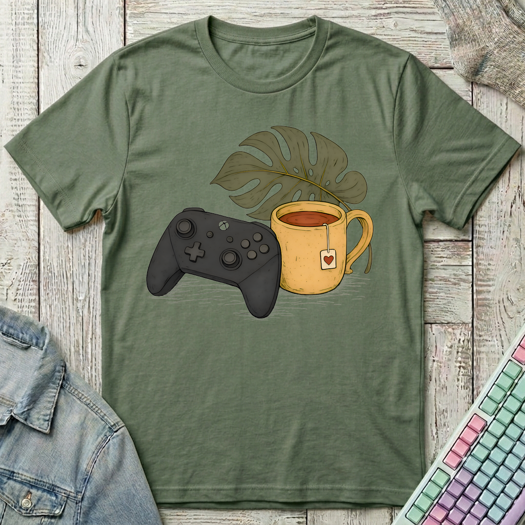 Controller & Tea Retreat T-Shirt - Controller & Tea Retreat_military_green