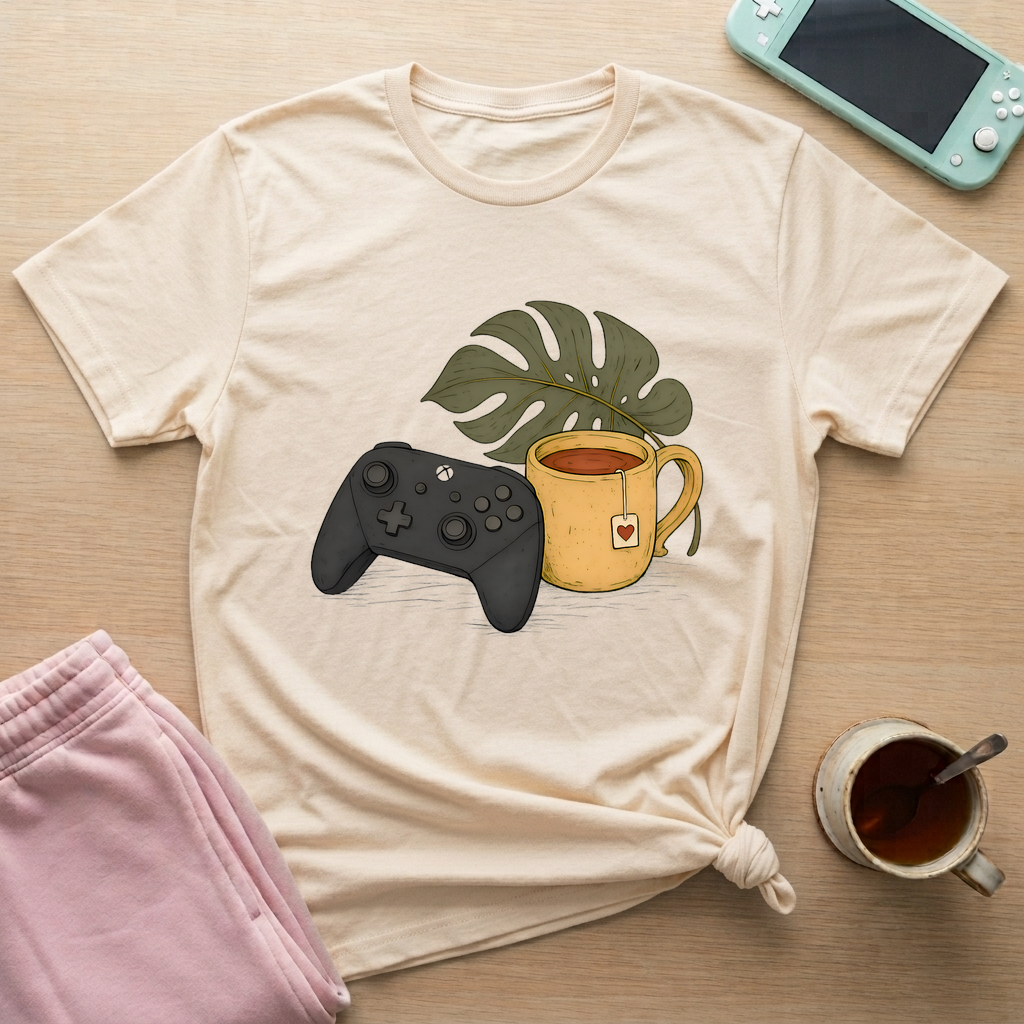 Controller & Tea Retreat T-Shirt - Controller & Tea Retreat_natural