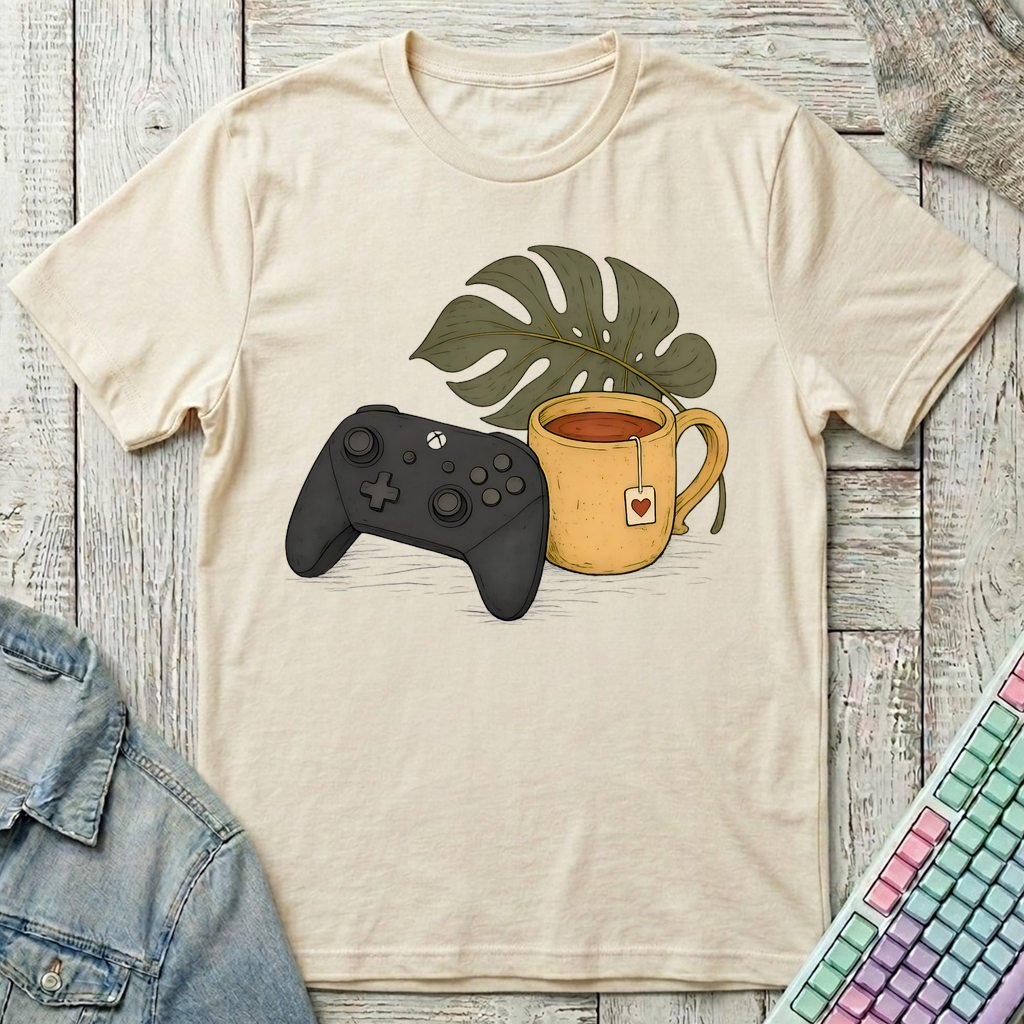 Controller & Tea Retreat T-Shirt - Controller & Tea Retreat_natural