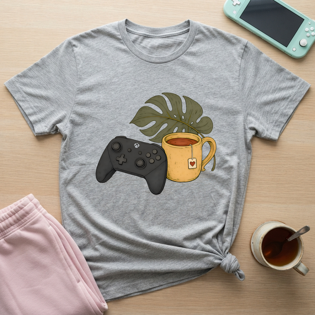 Controller & Tea Retreat T-Shirt - Controller & Tea Retreat_sport_grey