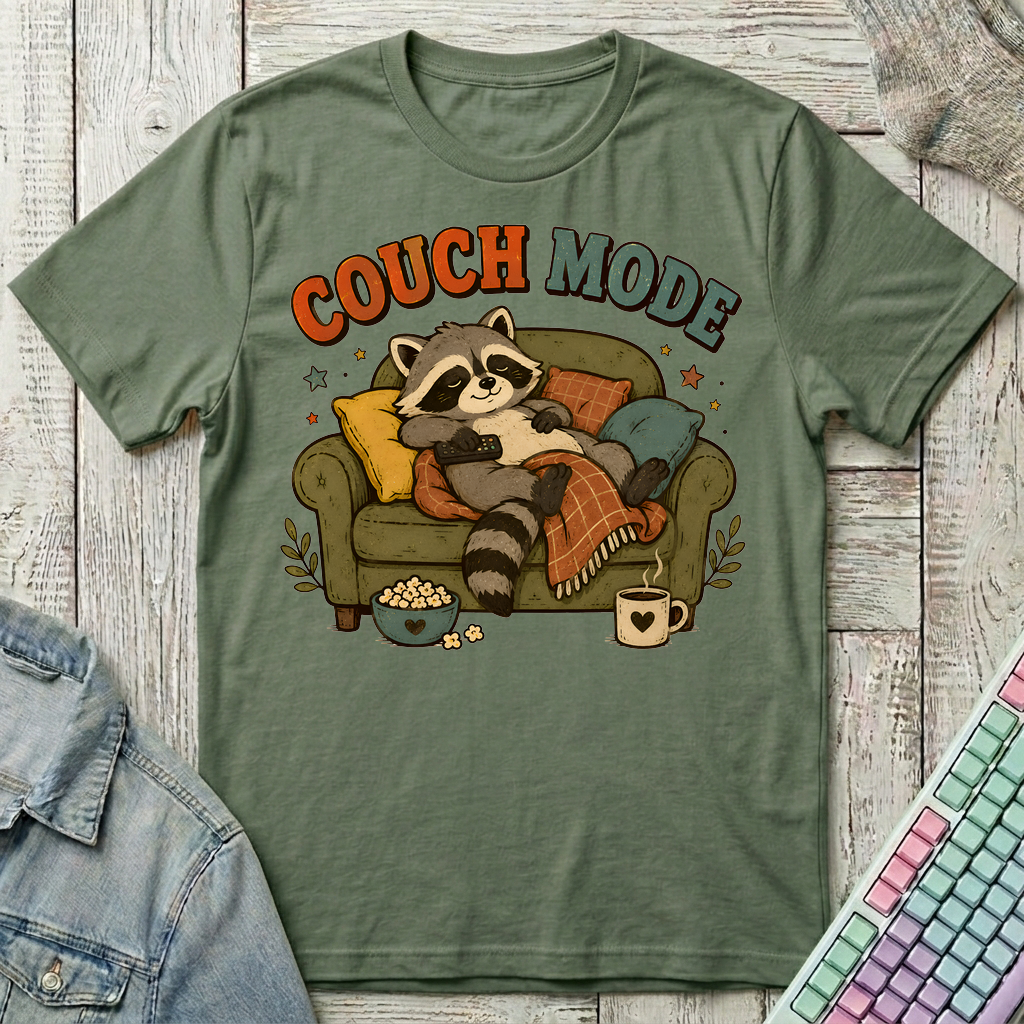 Couch Mode T-Shirt - Couch Mode_military_green