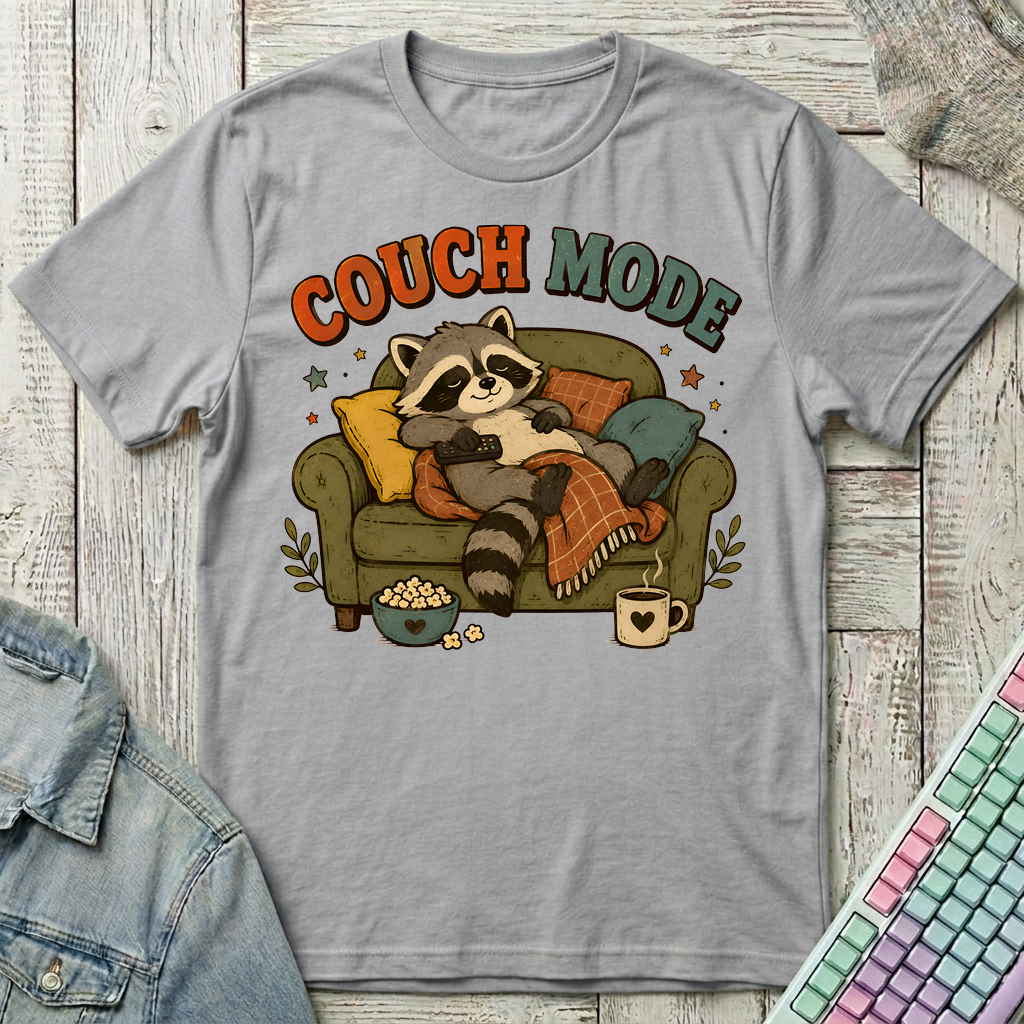 Couch Mode T-Shirt - Couch Mode_sport_grey