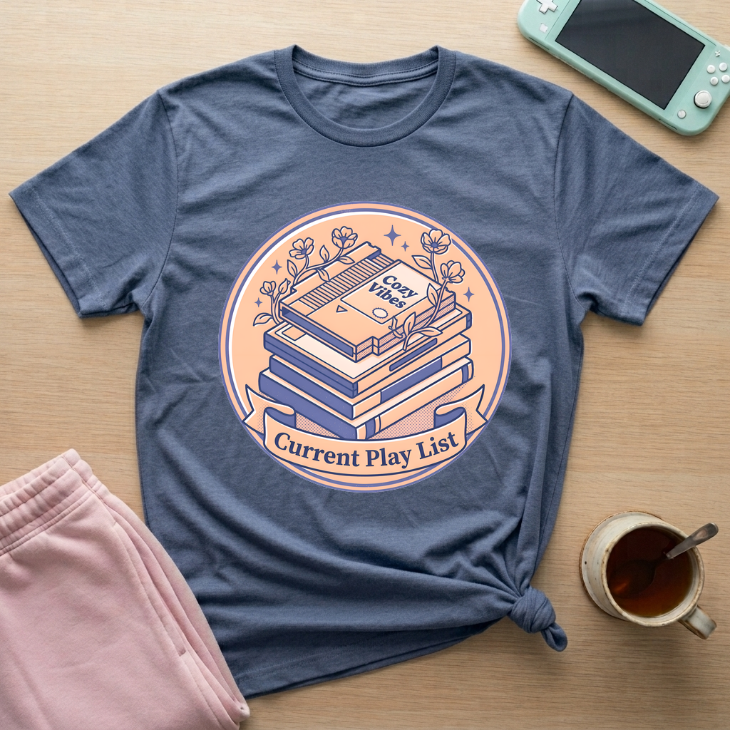 Cozy Cartridge Collection T-Shirt - Cozy Cartridge Collection_heather_indigo