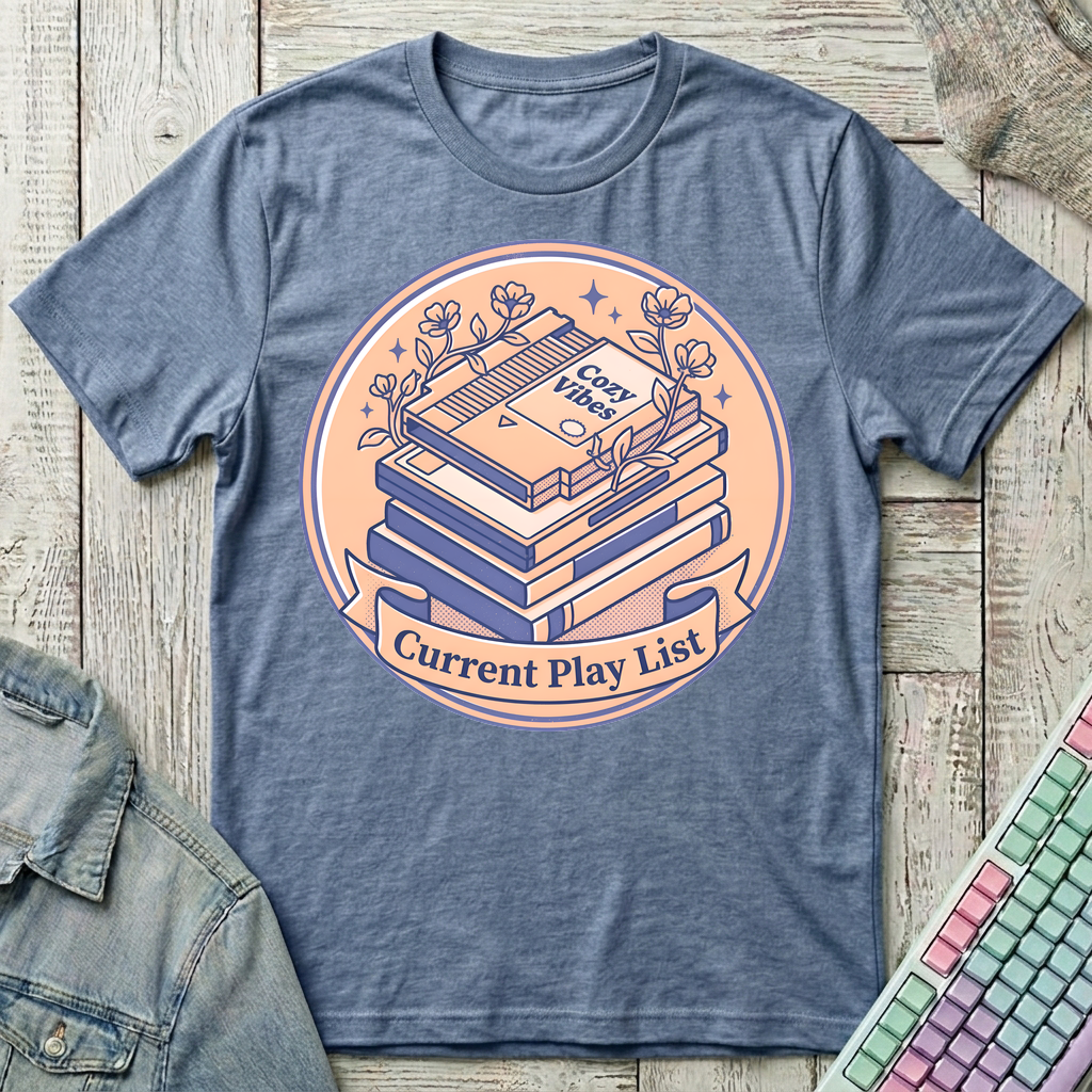 Cozy Cartridge Collection T-Shirt - Cozy Cartridge Collection_heather_indigo