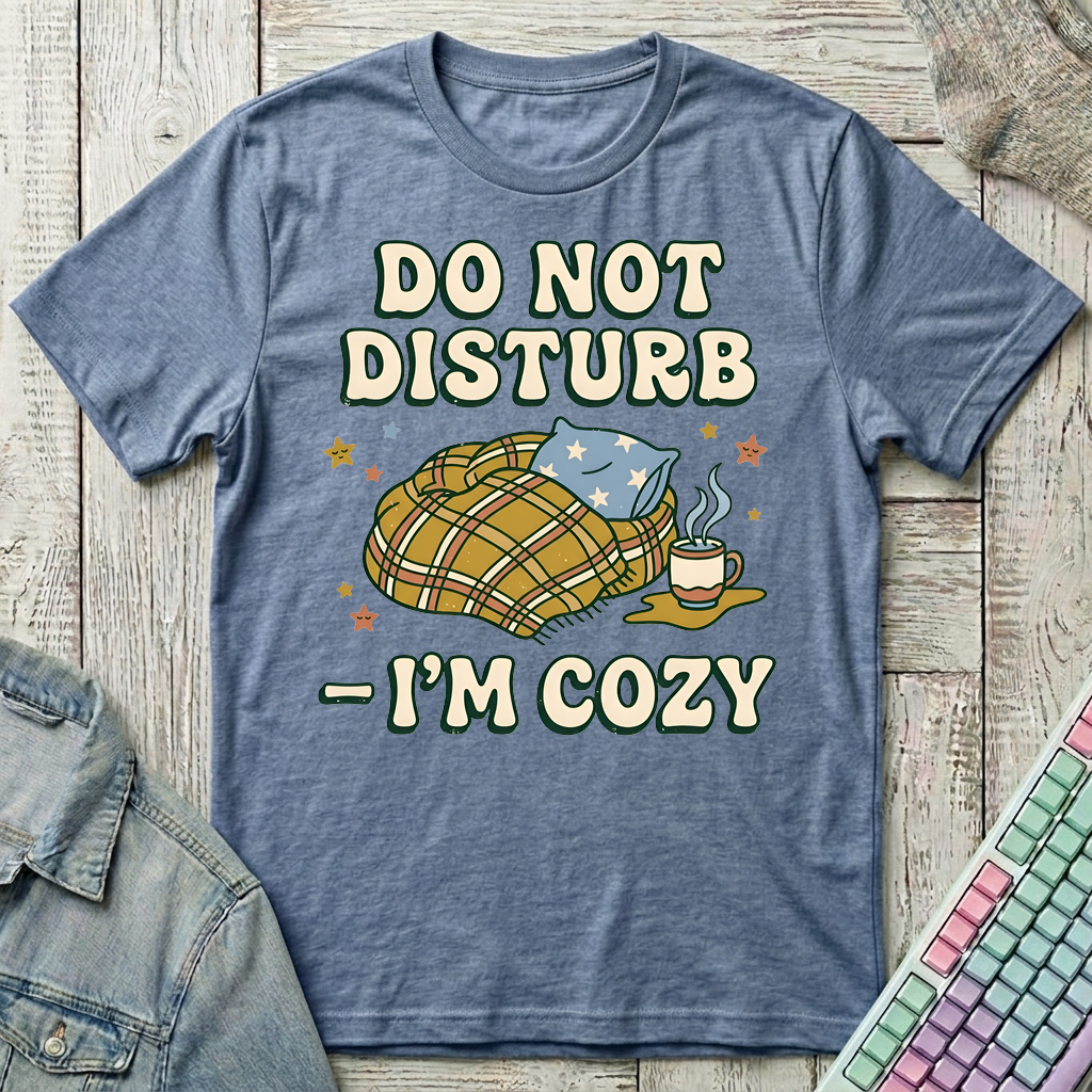 Cozy Cocoon T-Shirt - Cozy Cocoon_heather_indigo