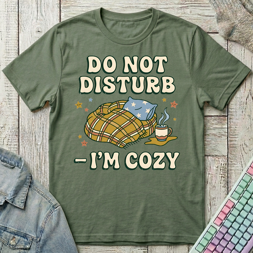 Cozy Cocoon T-Shirt - Cozy Cocoon_military_green