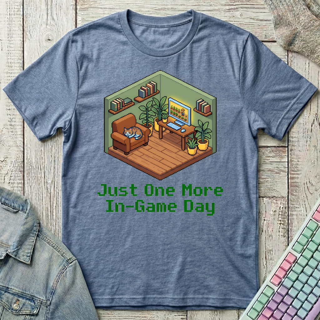 Cozy Farm Corner T-Shirt - Cozy Farm Corner_heather_indigo