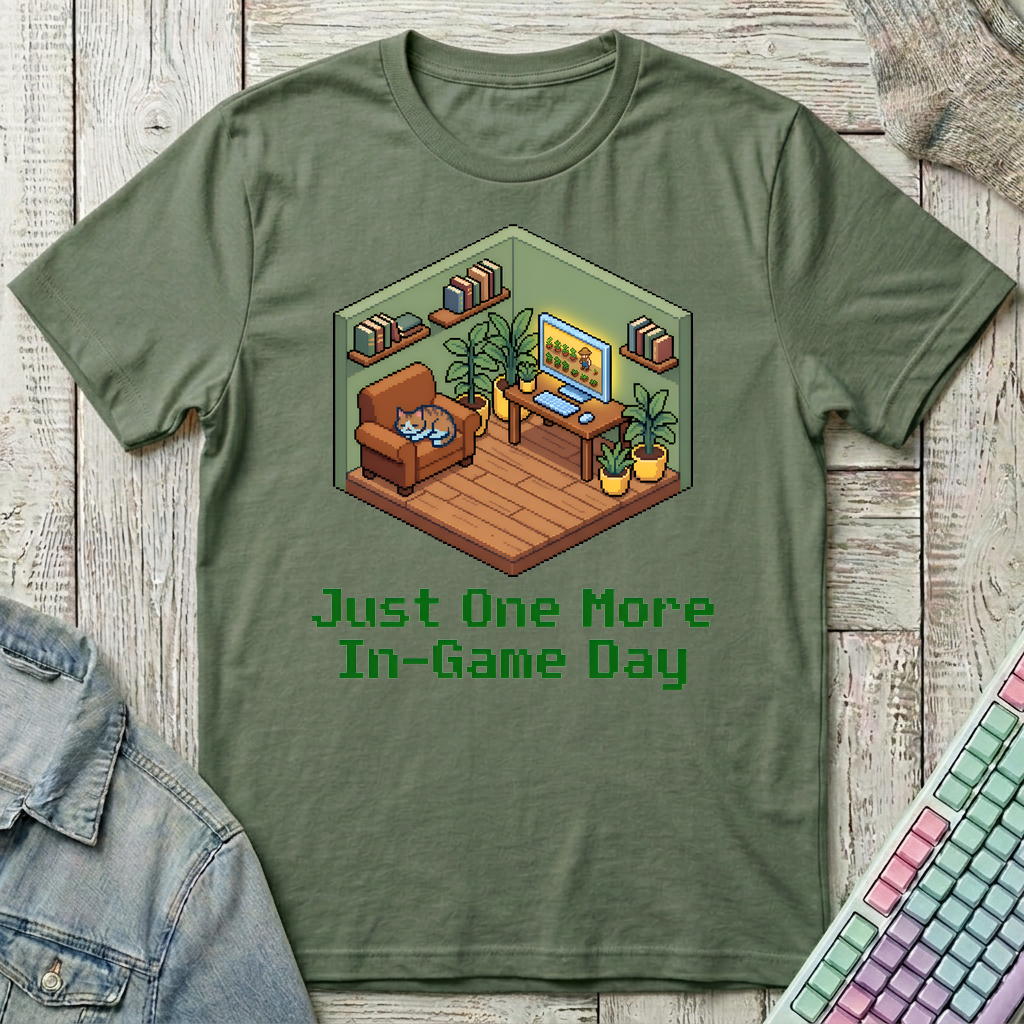 Cozy Farm Corner T-Shirt - Cozy Farm Corner_military_green