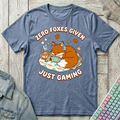 Cozy Fox Gamer T-Shirt - Cozy Fox Gamer_heather_indigo