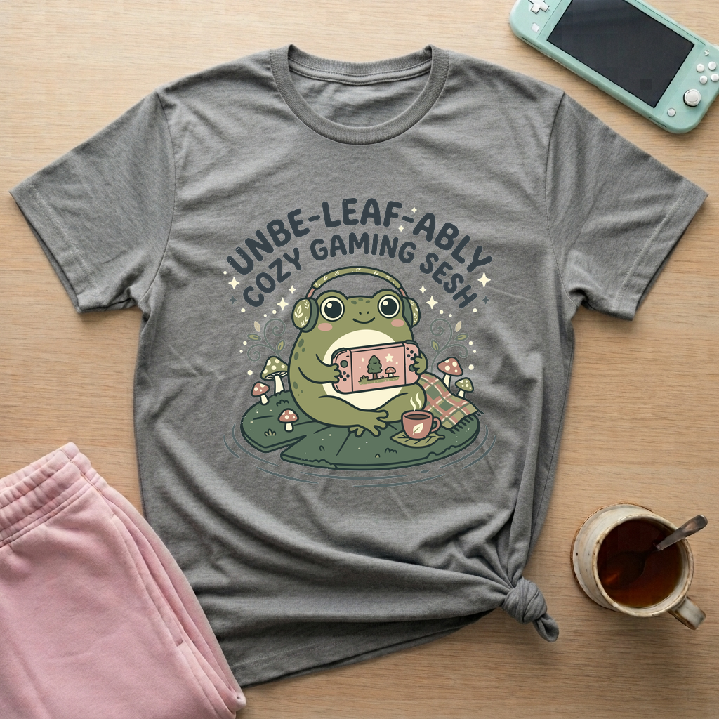 Cozy Frog Gaming T-Shirt - Cozy Frog Gaming_graphite_heather