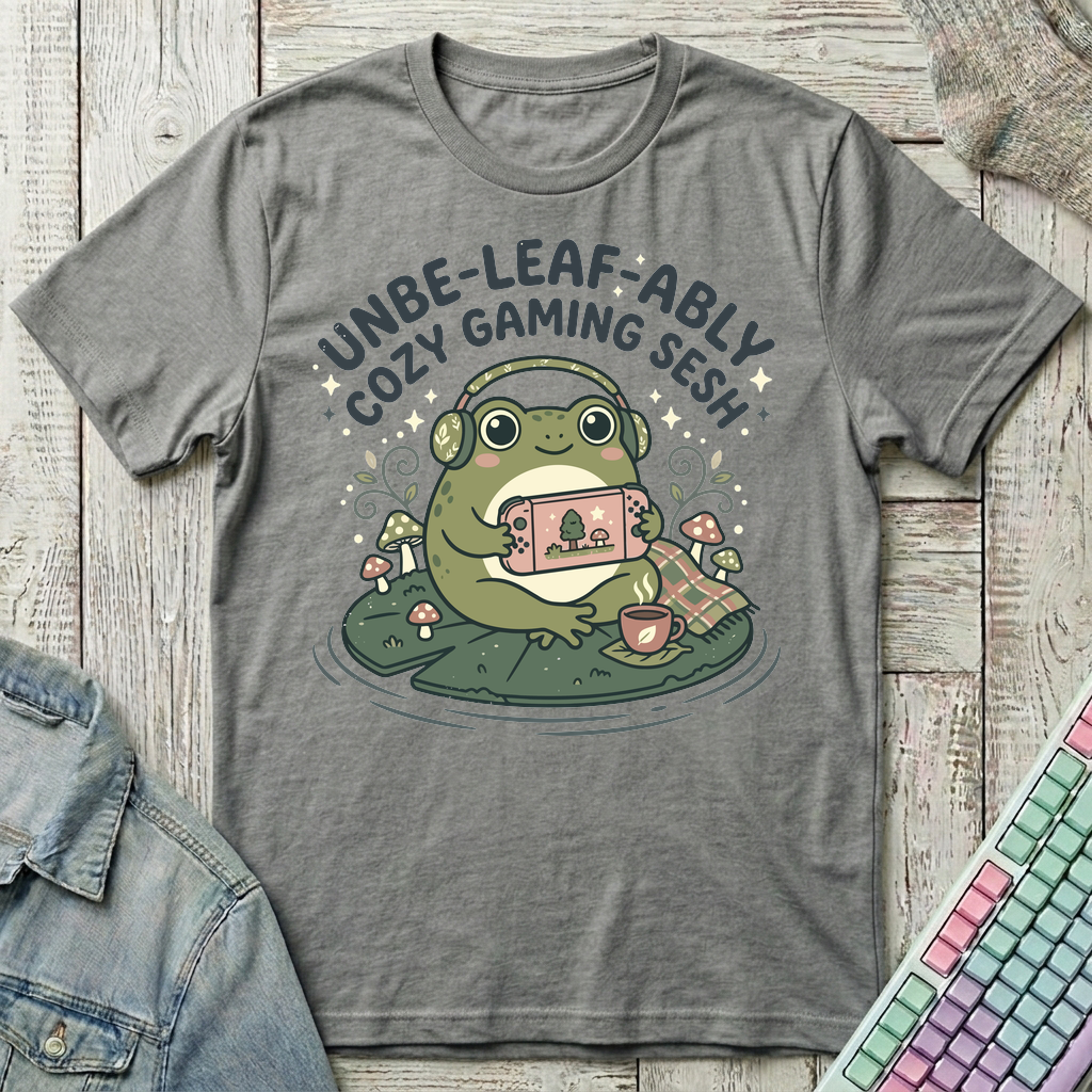 Cozy Frog Gaming T-Shirt - Cozy Frog Gaming_graphite_heather