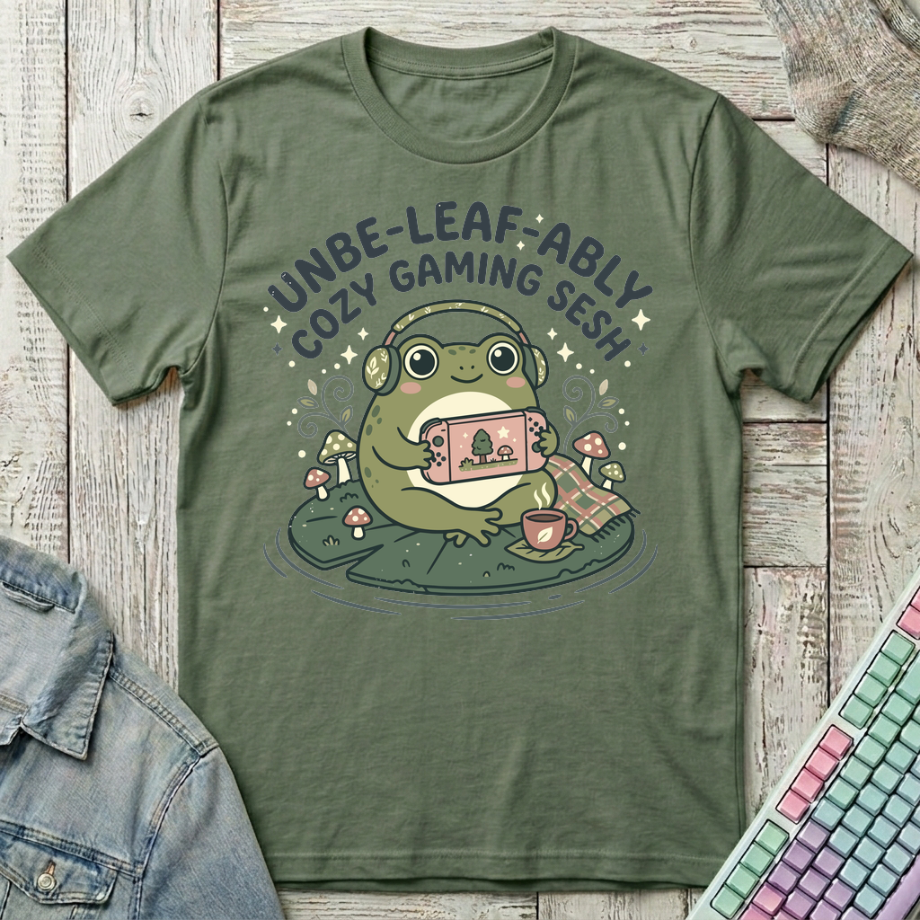 Cozy Frog Gaming T-Shirt - Cozy Frog Gaming_military_green