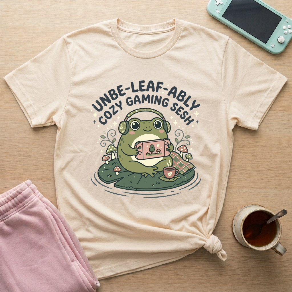 Cozy Frog Gaming T-Shirt - Cozy Frog Gaming_natural