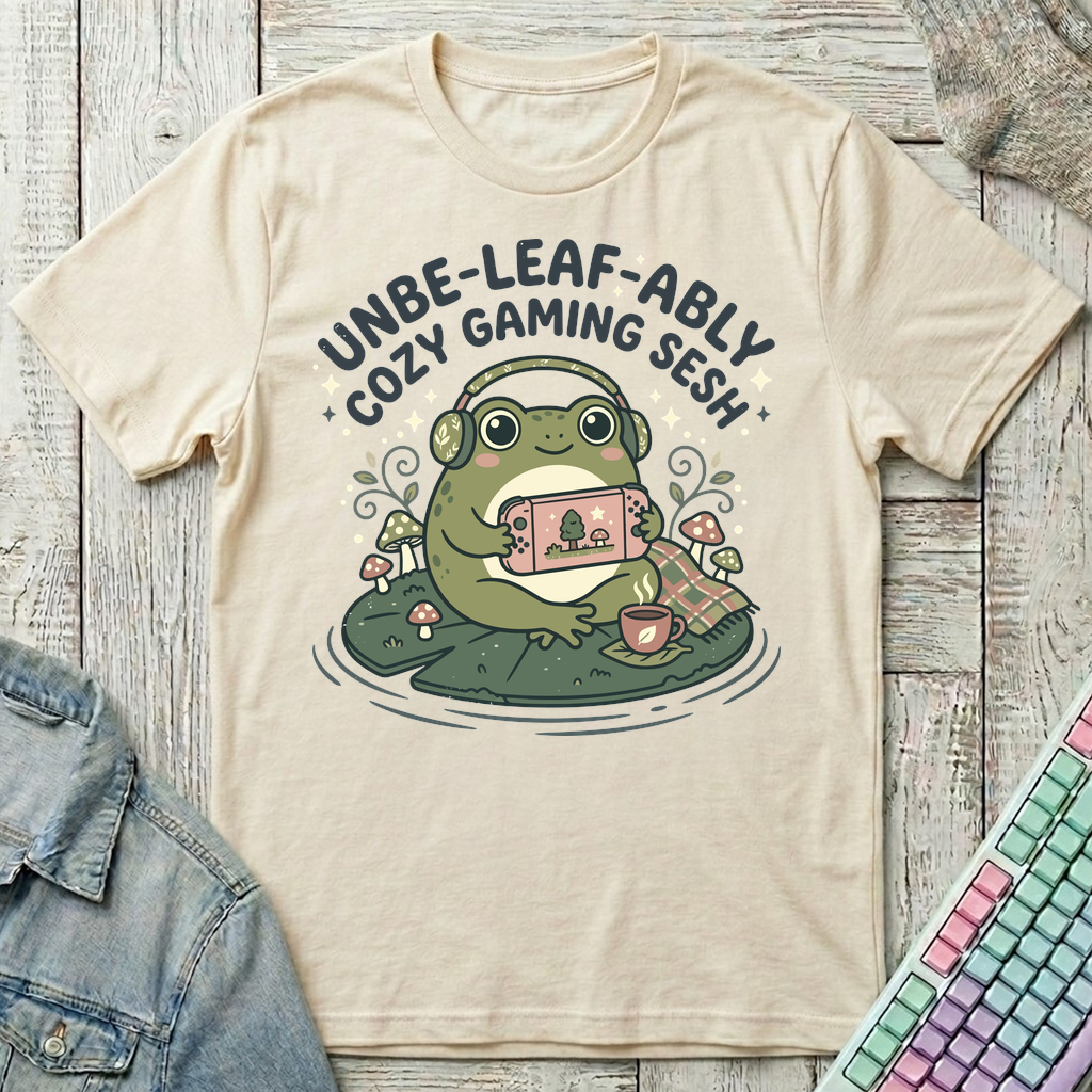 Cozy Frog Gaming T-Shirt - Cozy Frog Gaming_natural