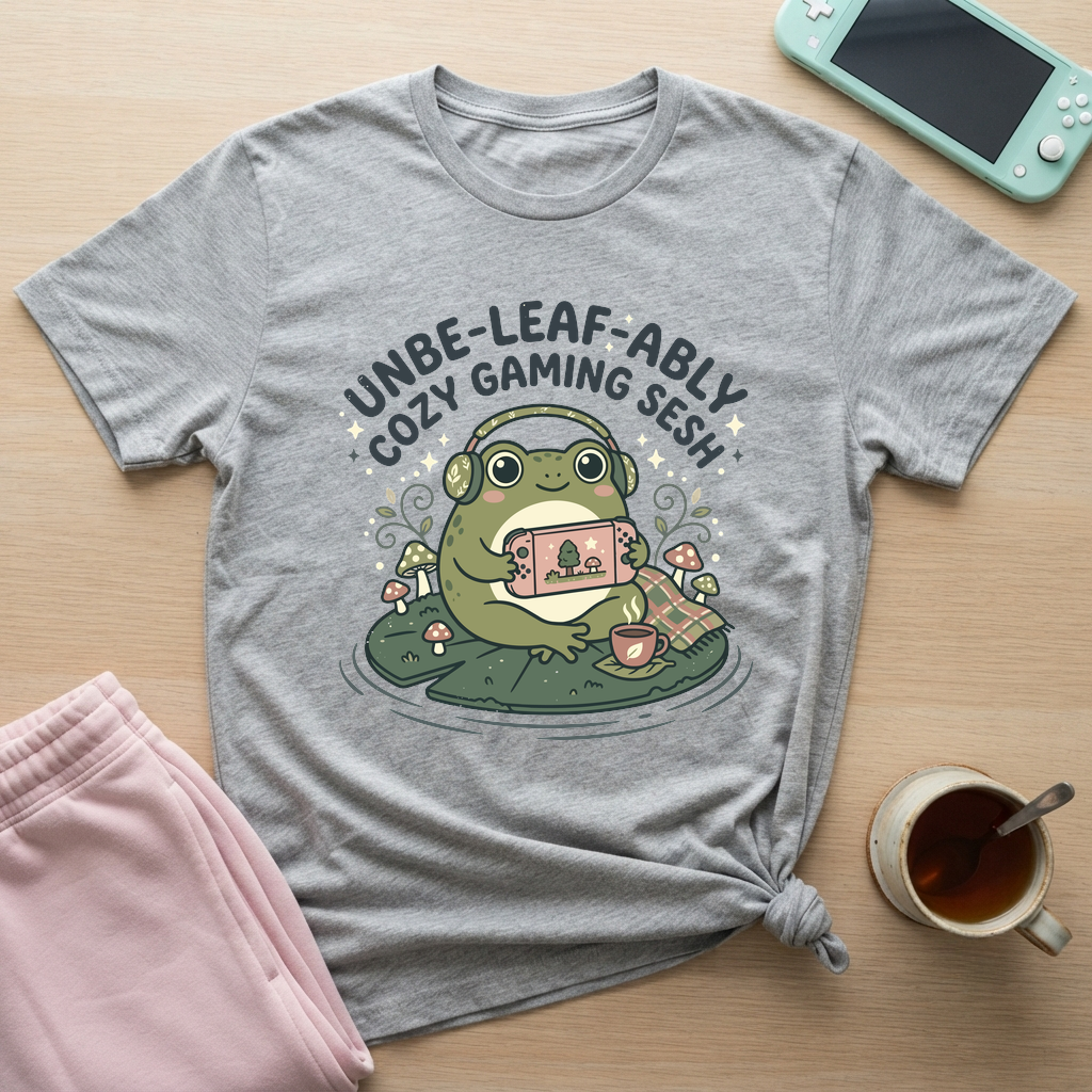 Cozy Frog Gaming T-Shirt - Cozy Frog Gaming_sport_grey
