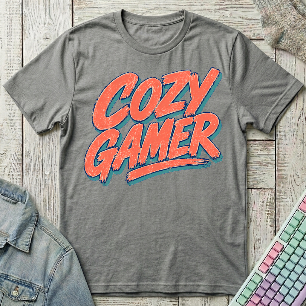 Cozy Gamer T-Shirt - Cozy Gamer_graphite_heather