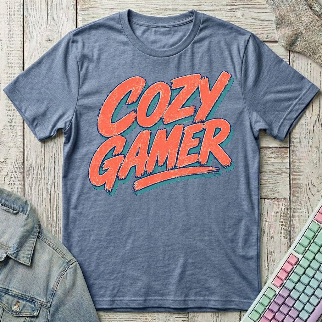 Cozy Gamer T-Shirt - Cozy Gamer_heather_indigo