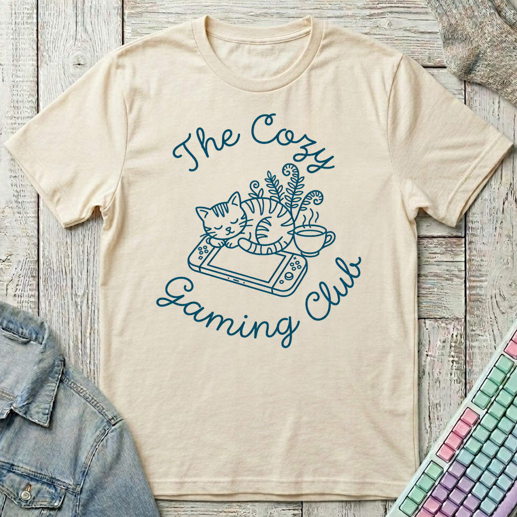 Cozy Gaming Club T-Shirt - Cozy Gaming Club_natural