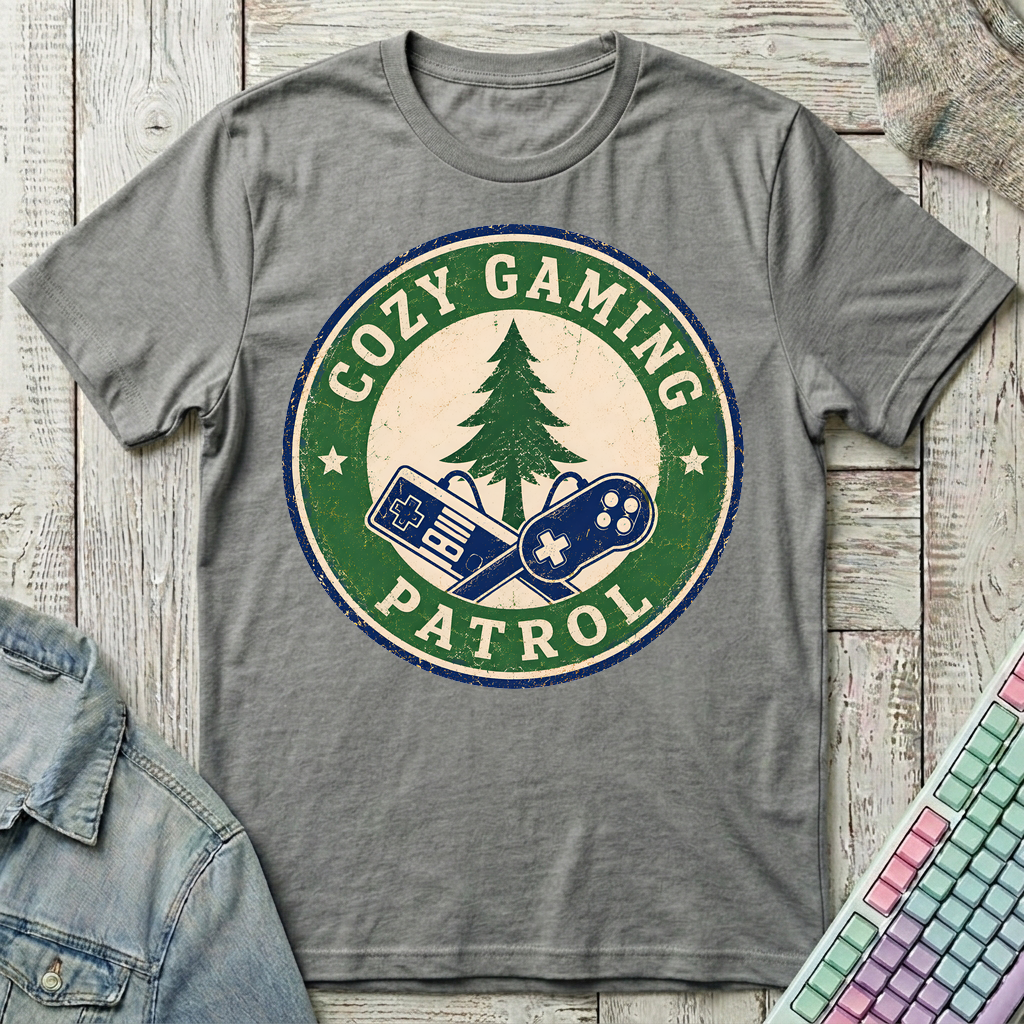 Cozy Gaming Patrol T-Shirt - Cozy Gaming Patrol_graphite_heather