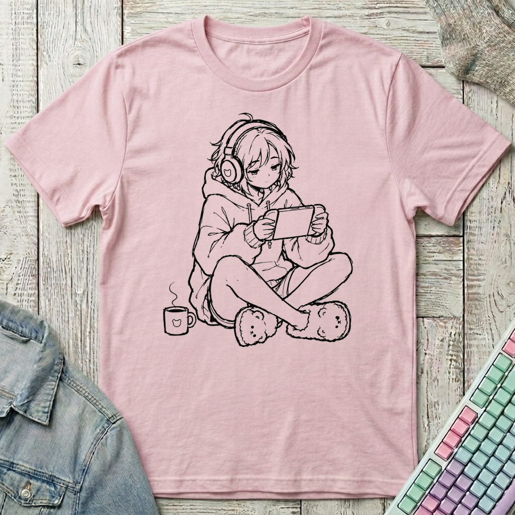 Cozy Gaming Session T-Shirt - Cozy Gaming Session_light_pink