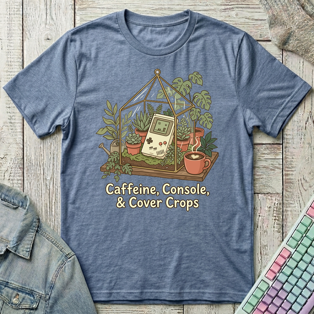 Cozy Greenhouse T-Shirt - Cozy Greenhouse_heather_indigo