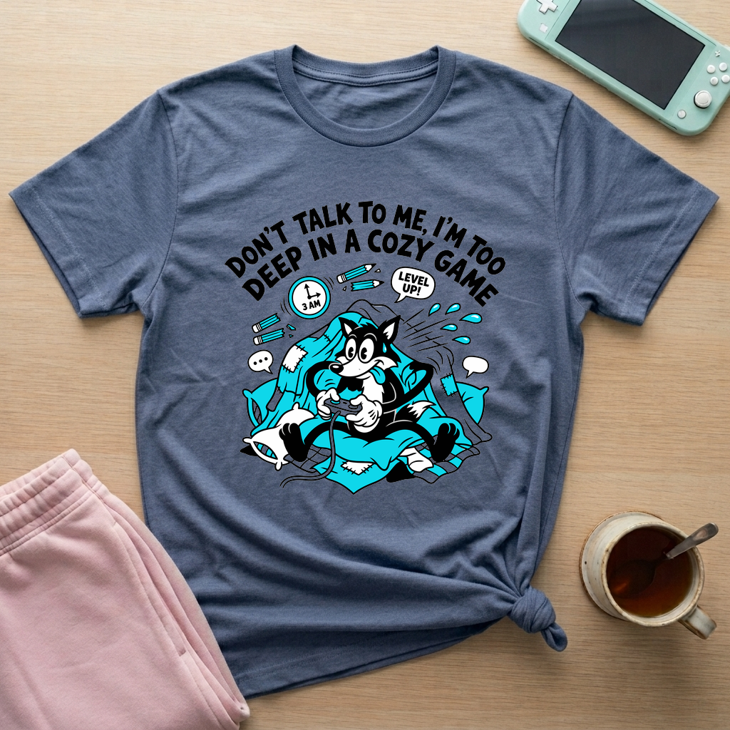 Cozy Grind T-Shirt - Cozy Grind_heather_indigo