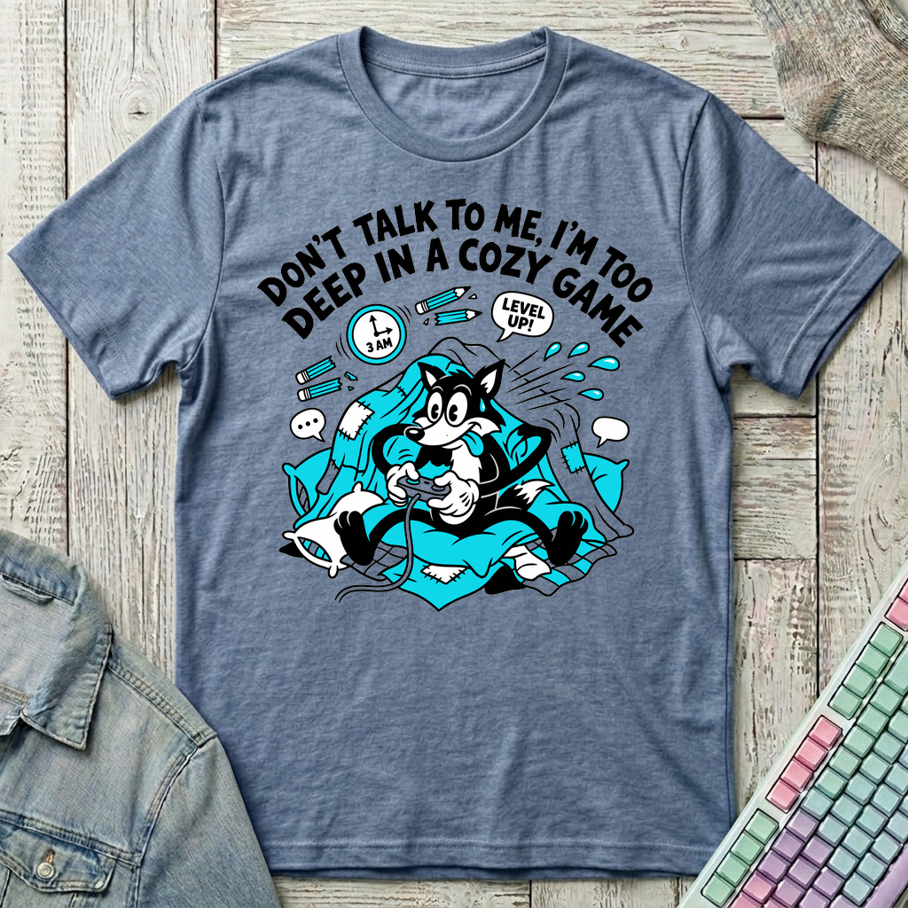 Cozy Grind T-Shirt - Cozy Grind_heather_indigo