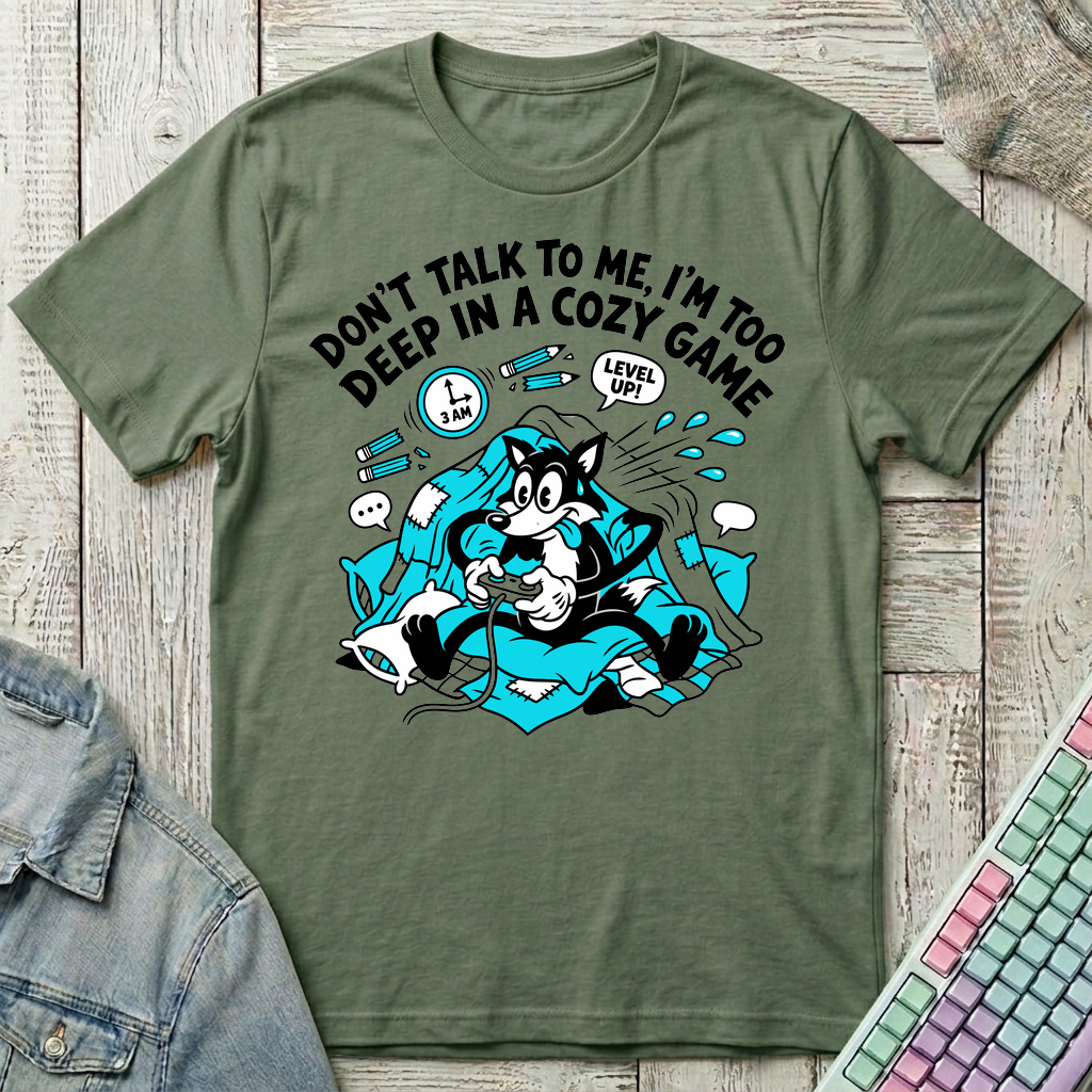 Cozy Grind T-Shirt - Cozy Grind_military_green