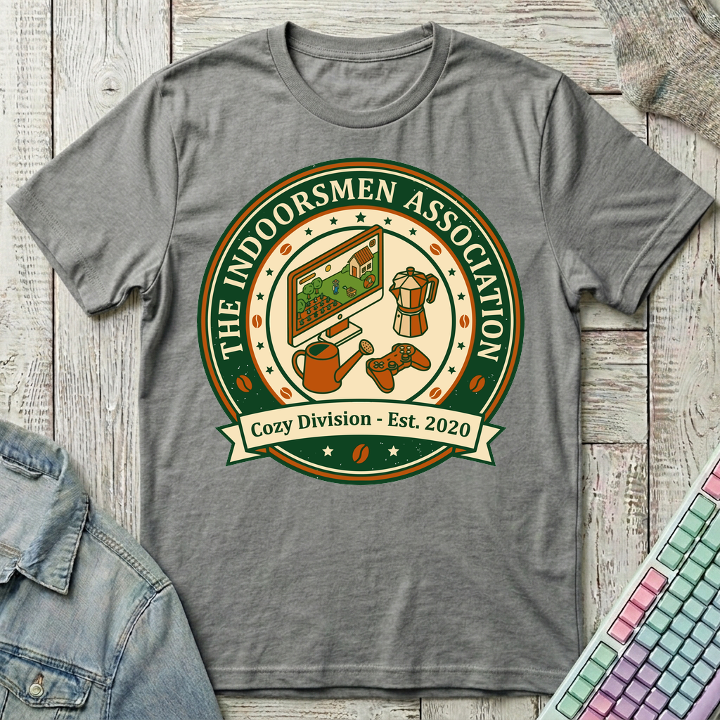 Cozy Indoorsmen T-Shirt - Cozy Indoorsmen_graphite_heather