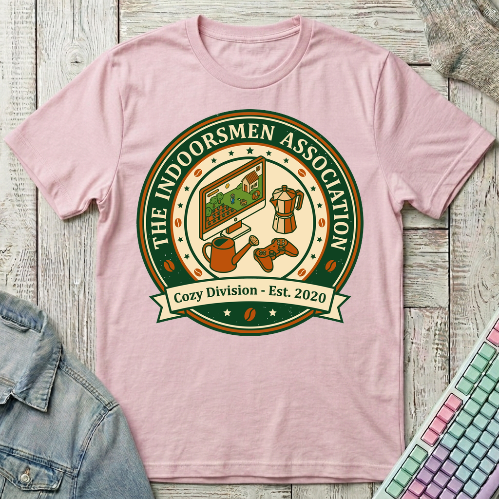 Cozy Indoorsmen T-Shirt - Cozy Indoorsmen_light_pink