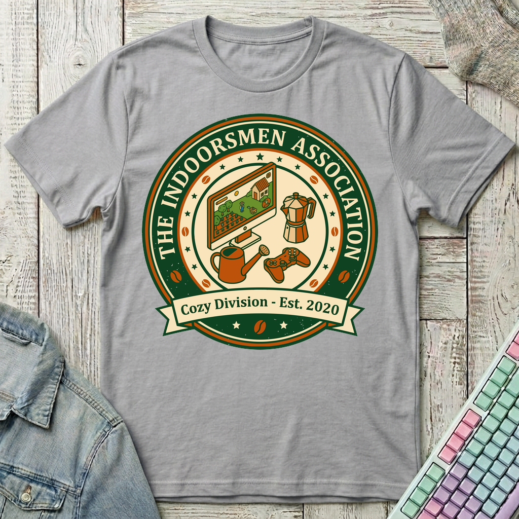 Cozy Indoorsmen T-Shirt - Cozy Indoorsmen_sport_grey