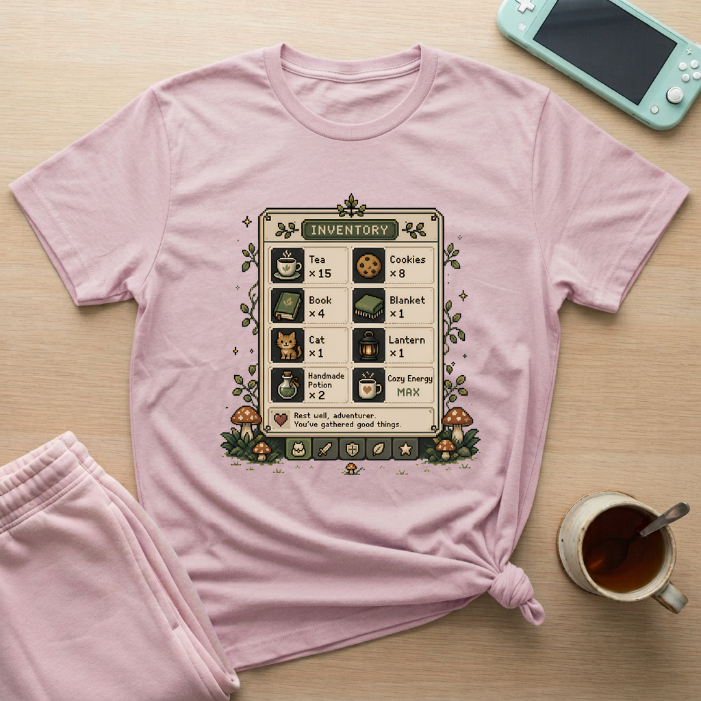 Cozy Inventory T-Shirt - Cozy Inventory_light_pink