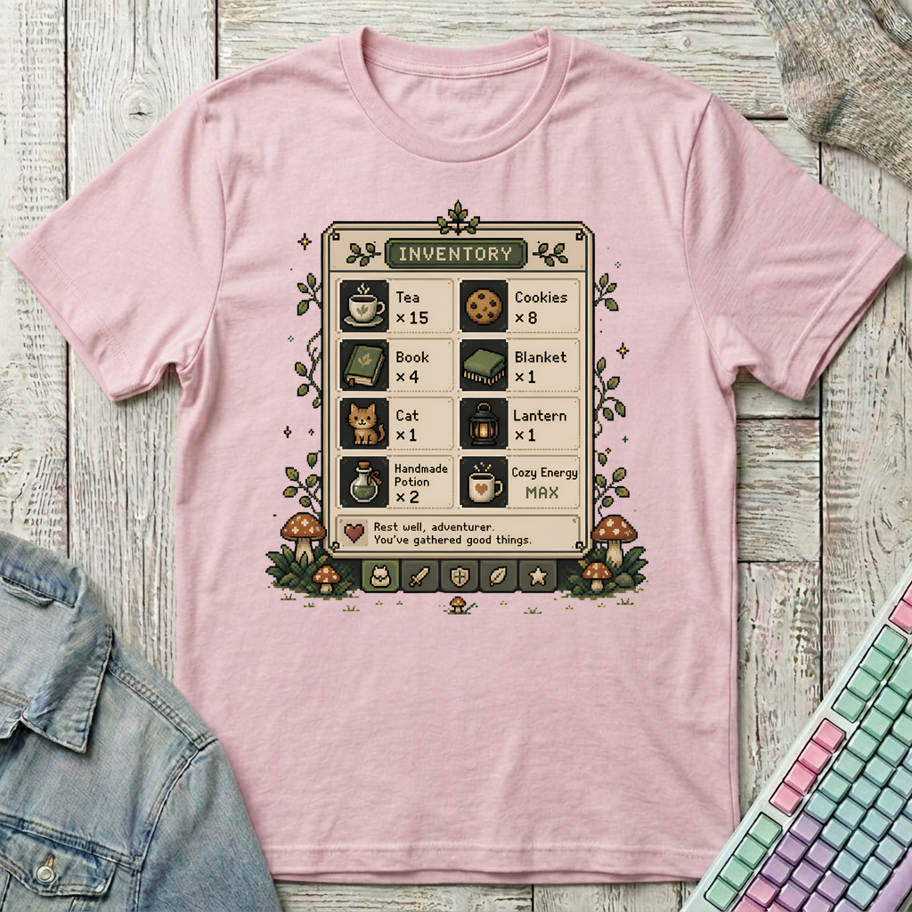 Cozy Inventory T-Shirt - Cozy Inventory_light_pink