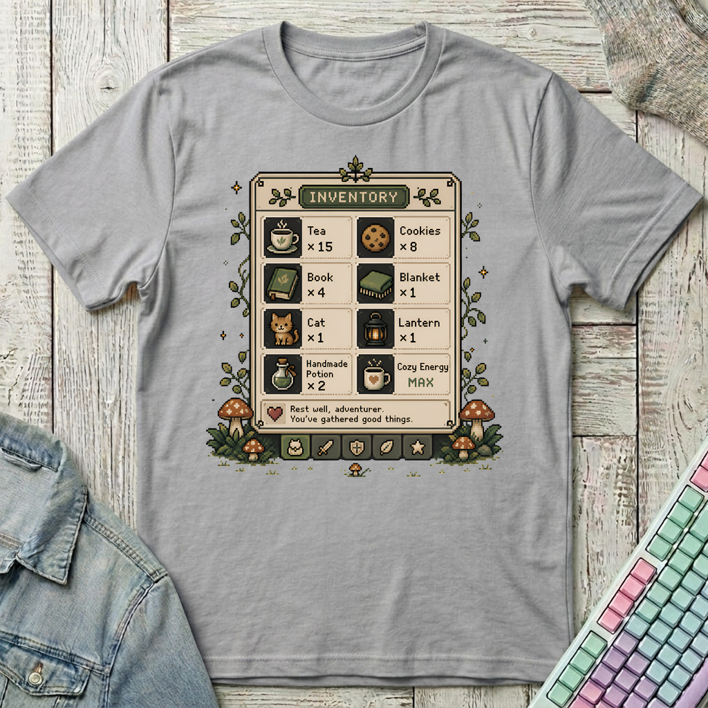 Cozy Inventory T-Shirt - Cozy Inventory_sport_grey