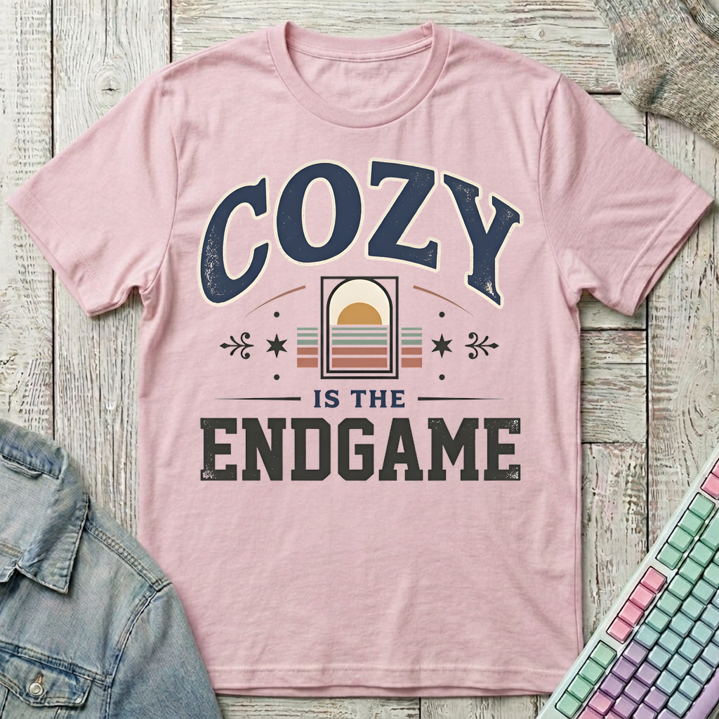 Cozy Is The Endgame T-Shirt - Cozy Is The Endgame_light_pink