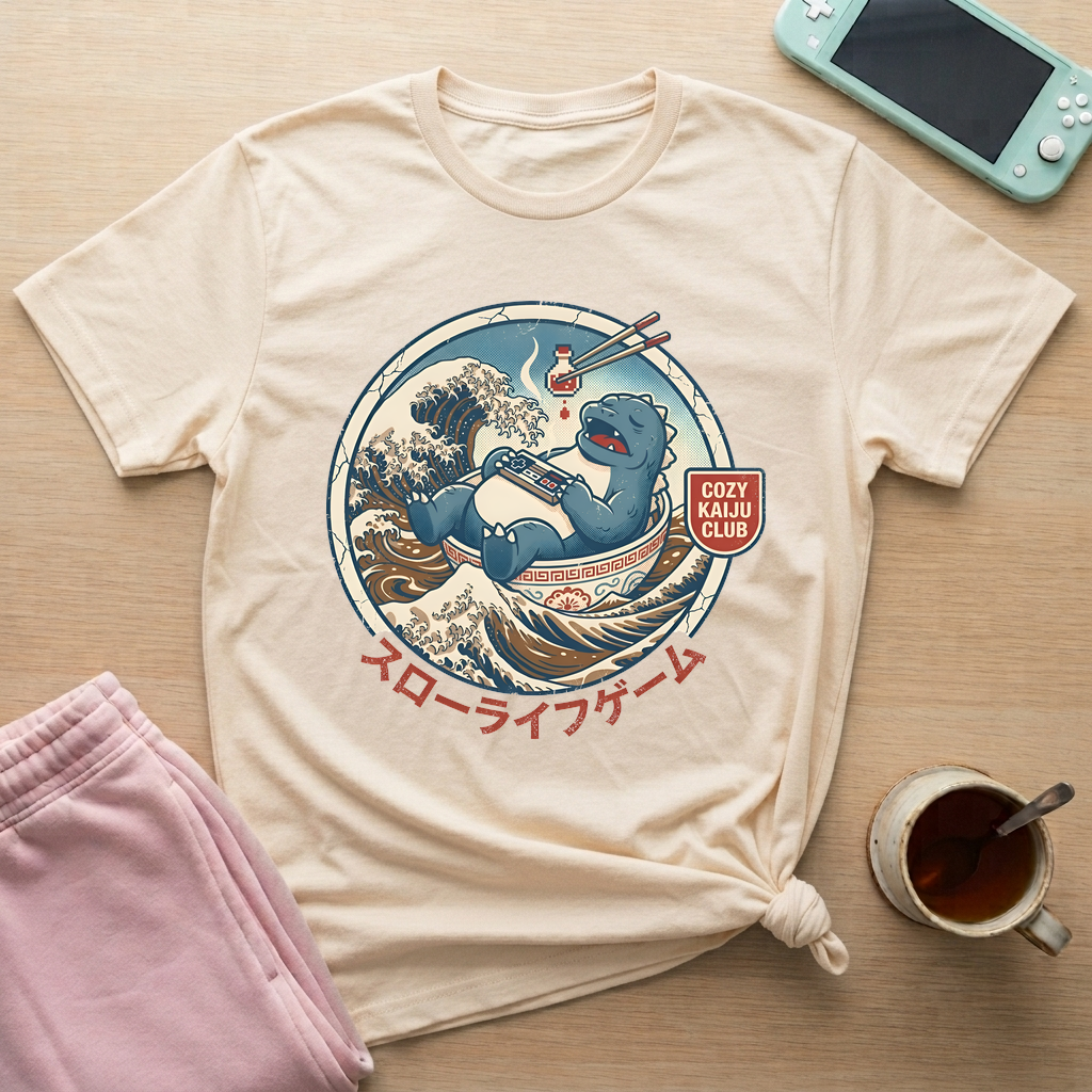 Cozy Kaiju Club T-Shirt - Cozy Kaiju Club_natural