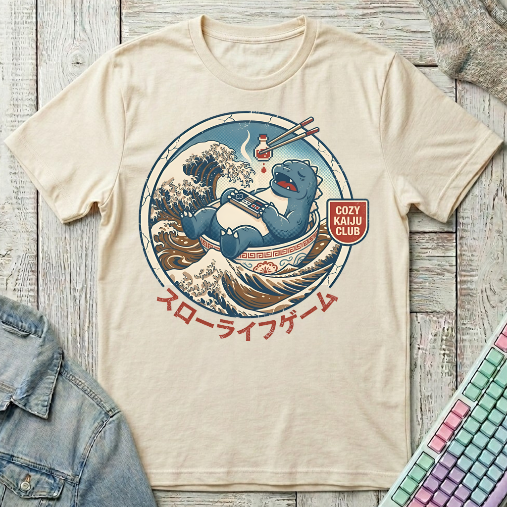 Cozy Kaiju Club T-Shirt - Cozy Kaiju Club_natural