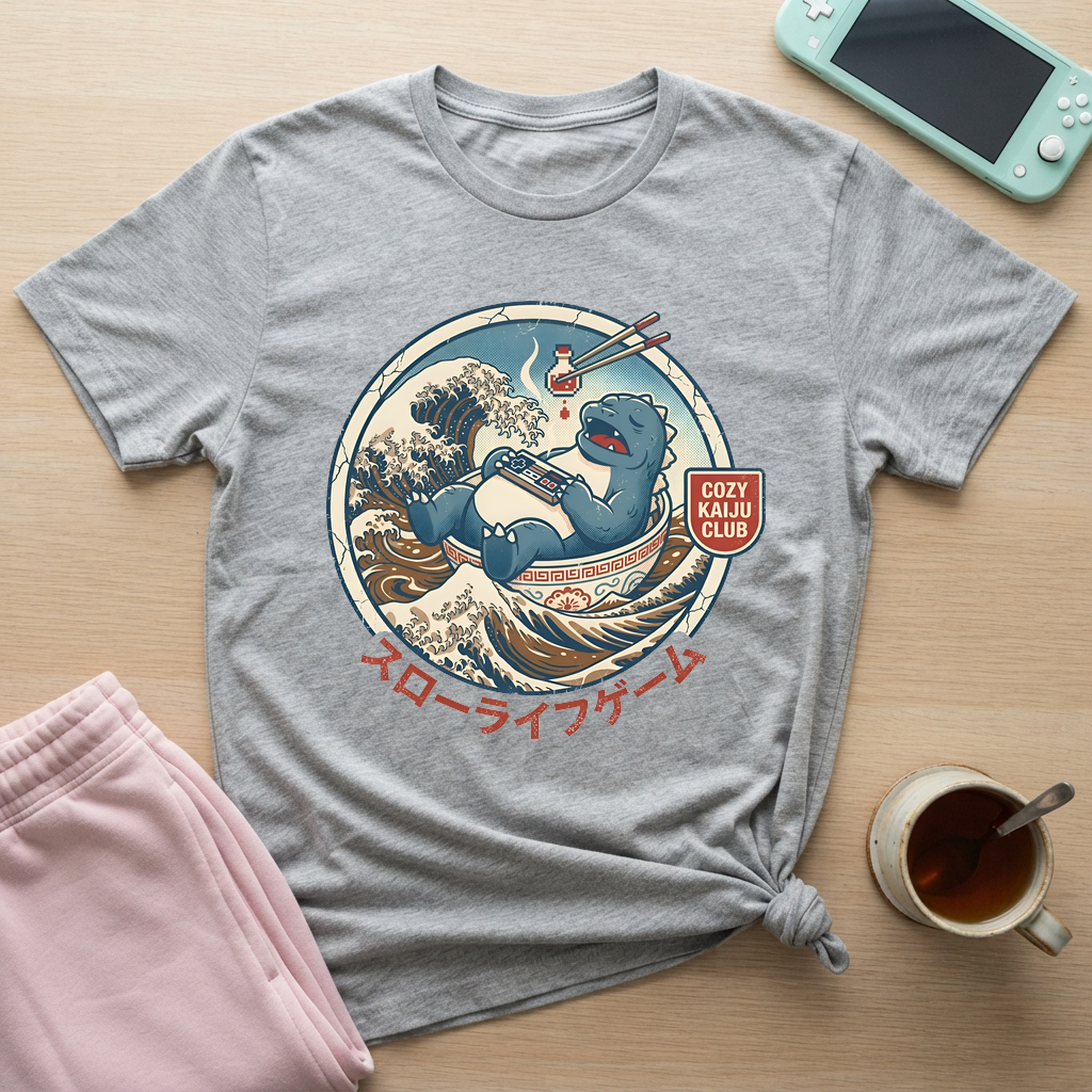 Cozy Kaiju Club T-Shirt - Cozy Kaiju Club_sport_grey