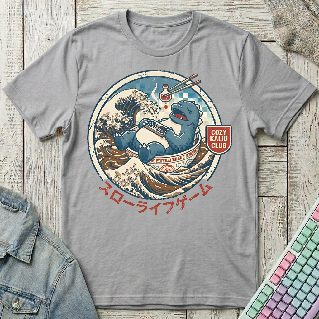 Cozy Kaiju Club T-Shirt - Cozy Kaiju Club_sport_grey