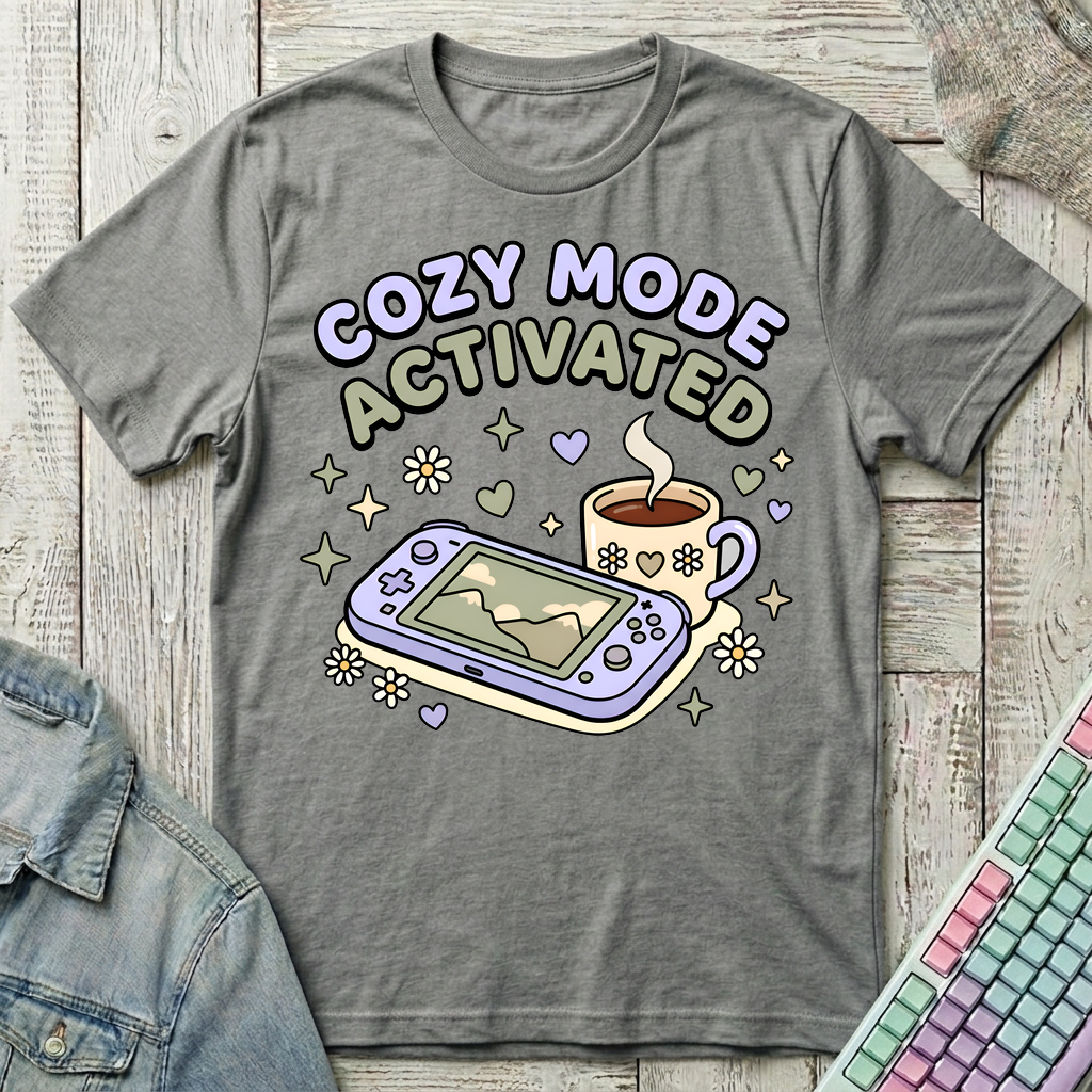Cozy Mode Activated T-Shirt - Cozy Mode Activated_graphite_heather
