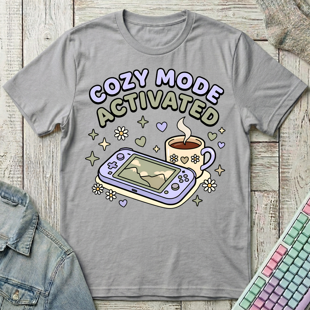 Cozy Mode Activated T-Shirt - Cozy Mode Activated_sport_grey
