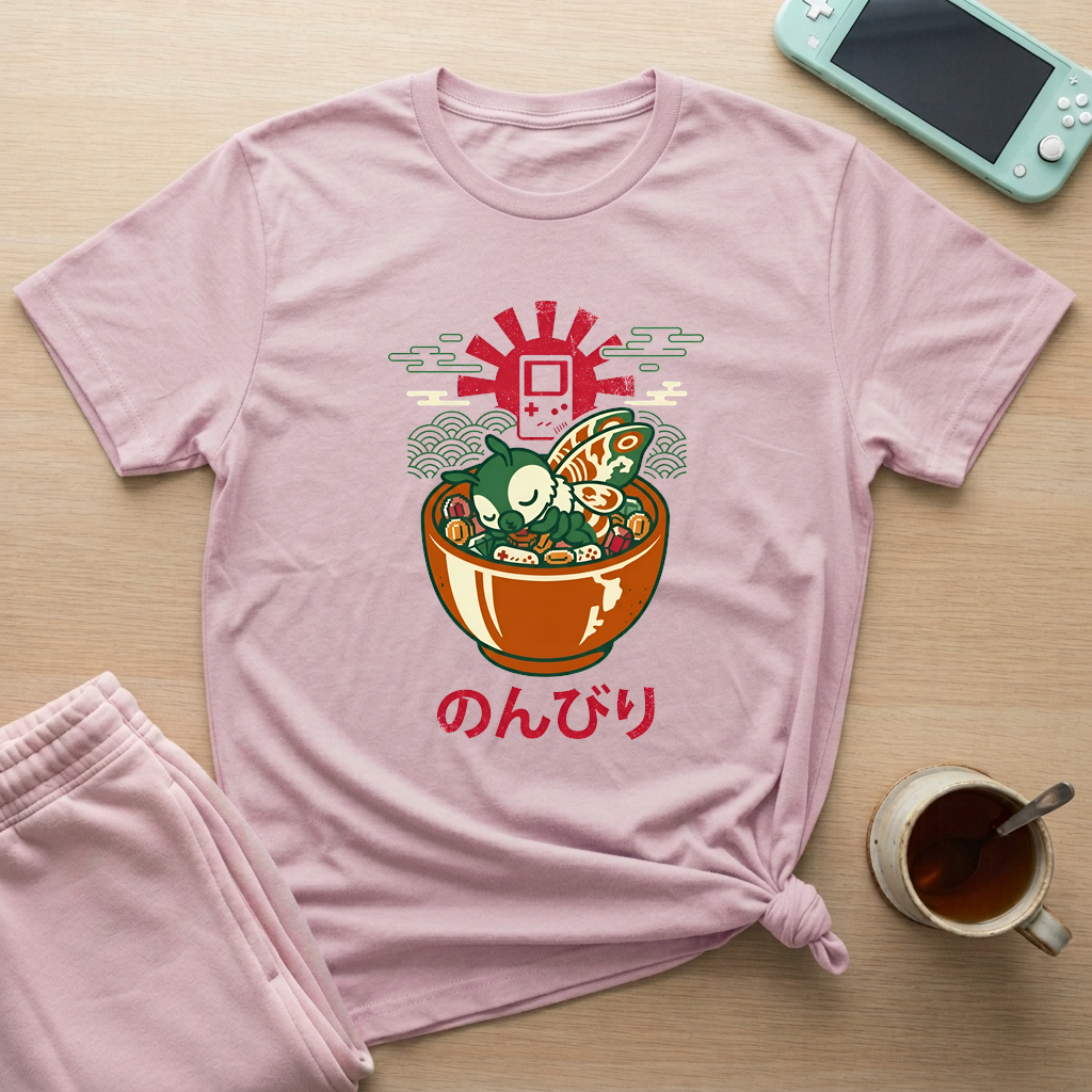 Cozy Quest Ramen T-Shirt - Cozy Quest Ramen_light_pink