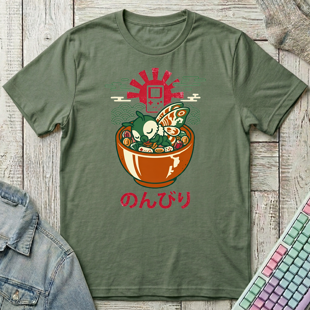 Cozy Quest Ramen T-Shirt - Cozy Quest Ramen_military_green