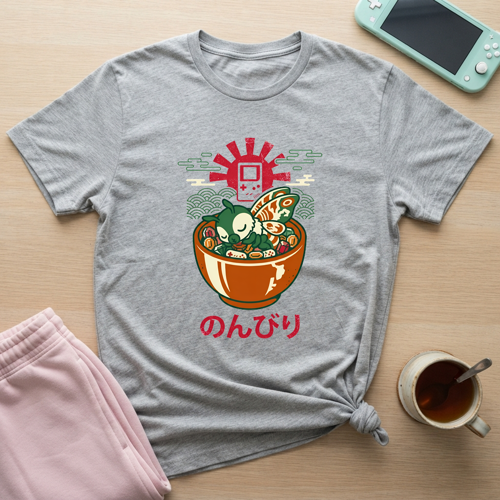 Cozy Quest Ramen T-Shirt - Cozy Quest Ramen_sport_grey