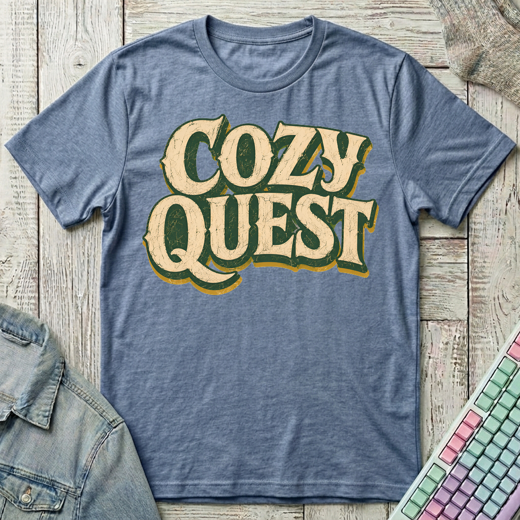 Cozy Quest T-Shirt - Cozy Quest_heather_indigo