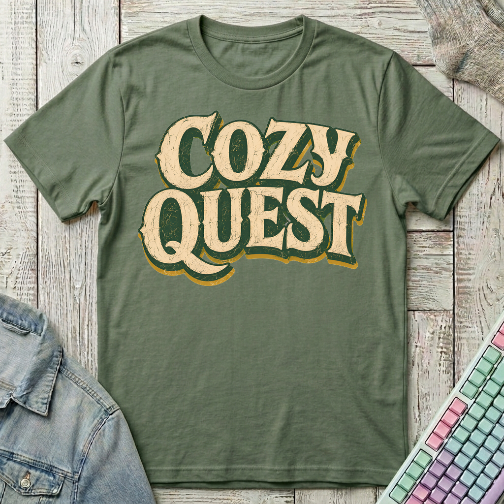 Cozy Quest T-Shirt - Cozy Quest_military_green