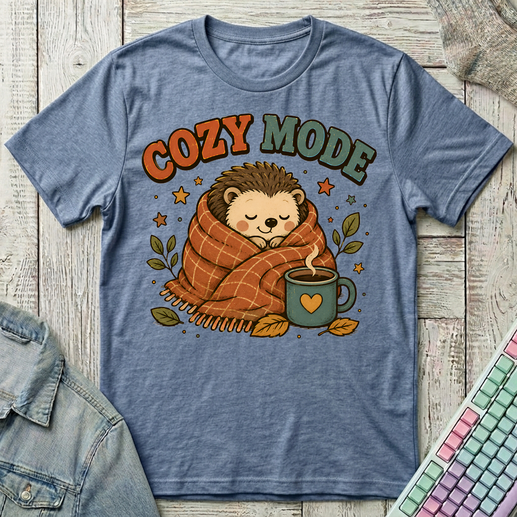 Cozy Retreat T-Shirt - Cozy Retreat_heather_indigo