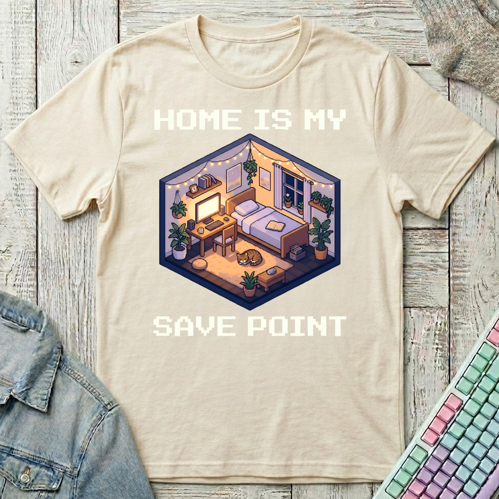 Cozy Save Point T-Shirt - Cozy Save Point_natural