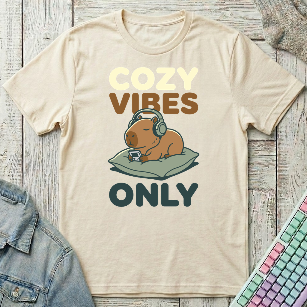 Cozy Vibes Only T-Shirt - Cozy Vibes Only_natural